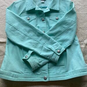 Women's Mint Green Denim Jacket